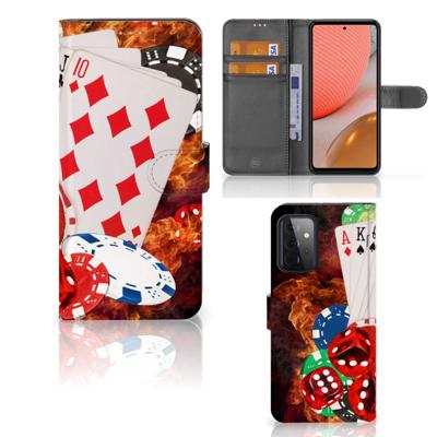 Samsung Galaxy A72 | Wallet Case | met Pasjes | Casino