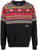 Marcelo Burlon County of Milan sweat à motif jacquard - Noir