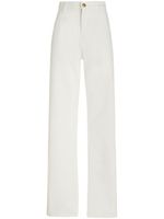 ETRO Pegaso-embroidered wide-leg jeans - Blanc - thumbnail