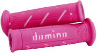 Domino rubber handvat "a250" rubber grip a250 pink/we 120/125mm open