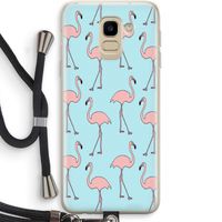 Anything Flamingoes: Samsung Galaxy J6 (2018) Transparant Hoesje met koord