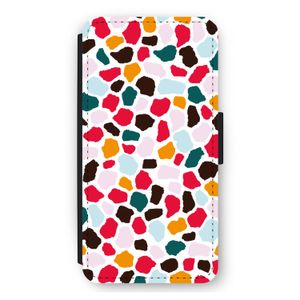 Colored Giraffe: iPhone 11 Flip Hoesje