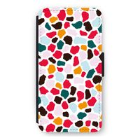 Colored Giraffe: iPhone 11 Flip Hoesje