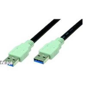 BACHMANN USB 3.2 Kabel A/A 1:1, zwart, 1 m
