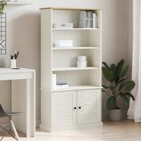 Boekenkast VIGO 85x35x170 cm massief grenenhout wit