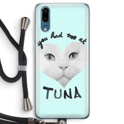 You had me at tuna: Huawei P20 Transparant Hoesje met koord