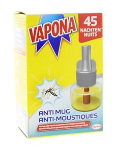 Vapona Anti mug stekker 45 nachten navul