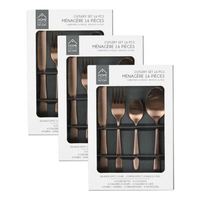 Bestekset Tableware Collection - 48 delig - koper - RVS - 12 personen