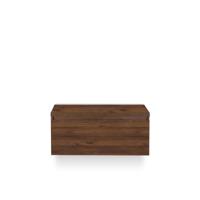 Frozen Badmeubelset 100 cm - Greeplijst in kleur - Incl. Bovenblad Walnoot