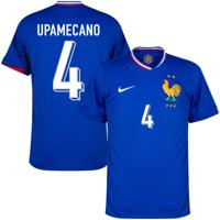Frankrijk Shirt Thuis 2024-2025+ Upamecano 4