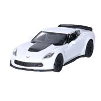 Speelgoed Chevrolet auto - wit - die-cast metaal - 11 cm - Model Corvette