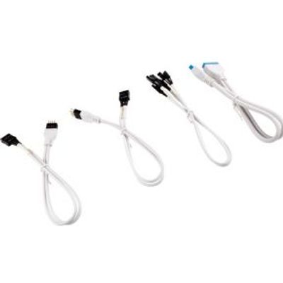 Corsair Premium Sleeved I/O Cable Extension Kit, White Corsair Premium Sleeved I/O Cable Extension Kit, White