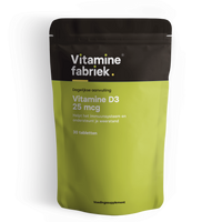 Vitamine D3 25 mcg - 30 tabletten - Vitaminefabriek.nl