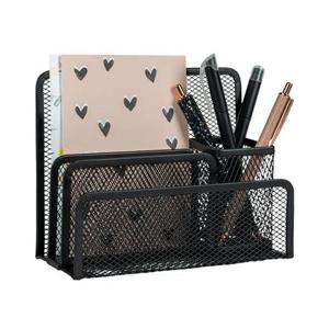 QUVIO Bureau organizer mesh - Zwart