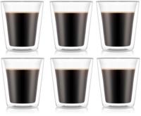 Bodum Dubbelwandige koffie- / theeglazen Canteen - gepatenteerd ventiel - 200 ml - 6 stuks