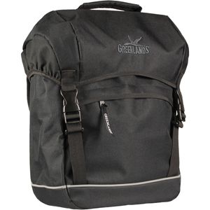 Greenlands fietstas travel 20 liter 30 x 37 x 17 cm zwart
