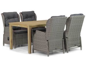 Garden Collections Edingburgh/Weston 160 cm dining tuinset 5-delig