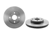 Remschijf COATED DISC LINE BREMBO, Remschijftype: Binnen geventileerd: , u.a. fÃ¼r Toyota