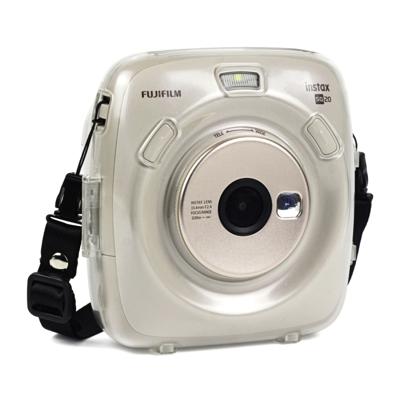 Beschermende Crystal shell geval met riem voor Fujifilm Instax Square SQ20