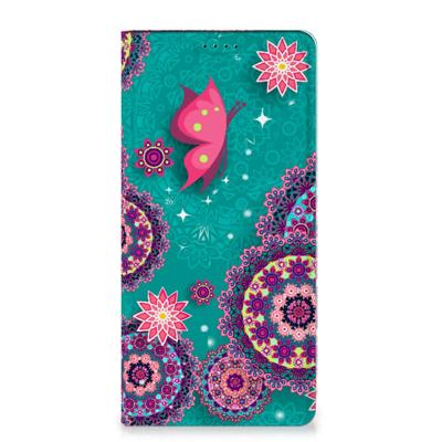 Samsung Galaxy A15 | Bookcase | Cirkels en Vlinders Samsung Galaxy A15 | Bookcase | Cirkels en Vlinders