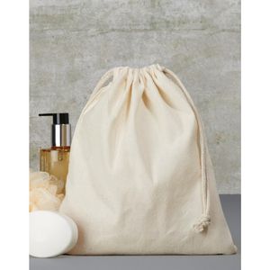 20 x Voordelige beige katoenen cadeautasjes 25 x 30 cm