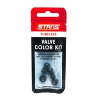 STANS Stan&apos;s tubeless valve color kit - black