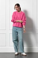 Lisette furry pullover - magenta - 12329