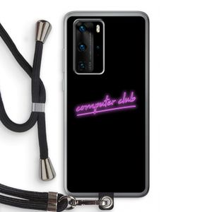 Vice Black: Huawei P40 Pro Transparant Hoesje met koord
