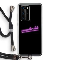 Vice Black: Huawei P40 Pro Transparant Hoesje met koord