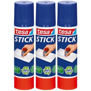 3x Tesa lijmstift 10 gram hobby/knutselbenodigdheden