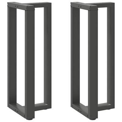 Bartafelpoten 2 st T-vormig 50x35x(100-101) cm staal antraciet