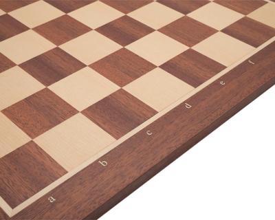 48 cm Nr.5 Ingelegd Houten Schaakbord met Notatie