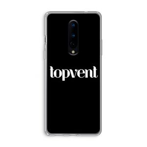 Topvent Zwart: OnePlus 8 Transparant Hoesje