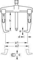 Gedore 1322745 Poelietrekkerset Aantal haken: 5 - thumbnail