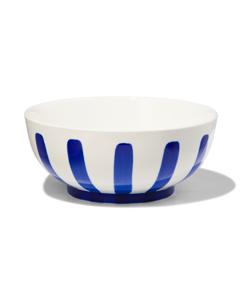 HEMA Schaaltje Ø15cm Tafelgenoten New Bone Wit Met Blauw (felblauw)