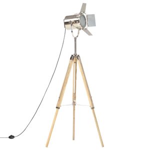 VidaXL Vloerlamp driepoot 140 cm massief mangohout