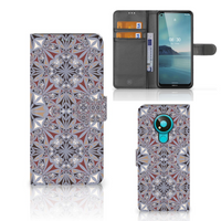 Nokia 3.4 Bookcase Flower Tiles - thumbnail