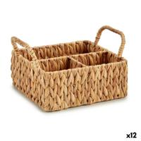 Multi-Functionele Organiser Gift Decor Bruin Metaal Waterhyacint 20,5 x 16 x 31 cm 30,5 x 16 x 20 cm 27,5 x 17 x 20,5 cm (12 Stu
