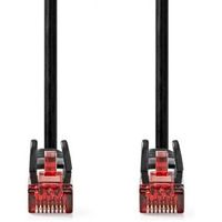 CAT6-kabel | RJ45 Male | RJ45 Male | U/UTP | 2.00 m | Rond | PVC | Zwart | Label