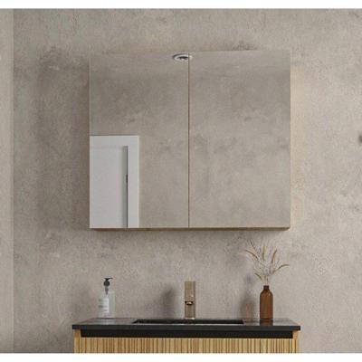 Saniclass Holz Base Spiegelkast - 80x70cm - eiken SW773979
