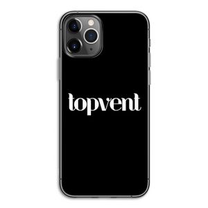 Topvent Zwart: iPhone 11 Pro Transparant Hoesje