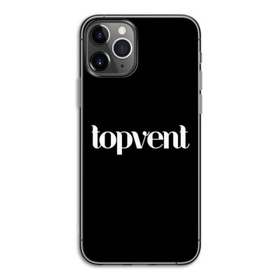 Topvent Zwart: iPhone 11 Pro Transparant Hoesje