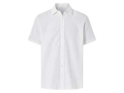 esmara Men Linnen heren overhemd (Wit, XXL)
