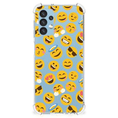 Samsung Galaxy A13 (4G) Doorzichtige Silicone Hoesje Emoji Samsung Galaxy A13 (4G) Doorzichtige Silicone Hoesje Emoji
