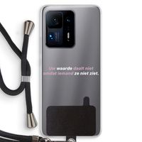 uw waarde daalt niet: Xiaomi Mi Mix 4 Transparant Hoesje met koord