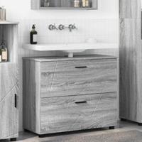 Badkamer Kast Grijs sonoma 76,5 x 35 x 64 cm Bewerkt hout Badkamer Kast Grijs sonoma 76,5 x 35 x 64 cm Bewerkt hout