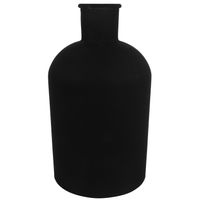 Countryfield Vaas - mat zwart - glas - Apotheker fles vorm - D17 x H31 cm