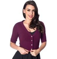 Banned Overload Cardigan Aubergine-L