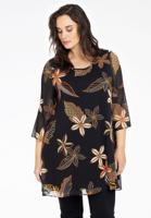 Yoek Tuniek wide bottom MAYFLOWER | Zwart | Maat 58/60 Yoek Tuniek wide bottom MAYFLOWER | Zwart | Maat 58/60