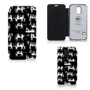 Samsung Galaxy S5 Mini Telefoonhoesje met Pasjes Koetjes
